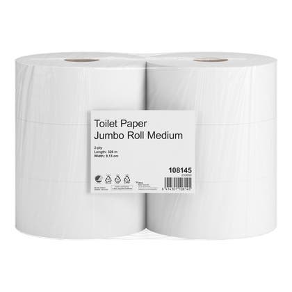 Toalettpapper Cleanware Basic Gigant M 1-lager 6rl/frp