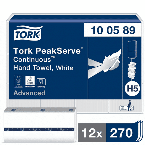 Pappershandduk Tork H5 Advanced 1-lager 100589